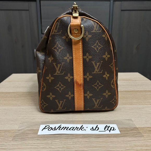 Authentic Louis Vuitton Speedy Bandouliere 30 Patches Limited Edition Bag M43989 - Picture 5 of 16